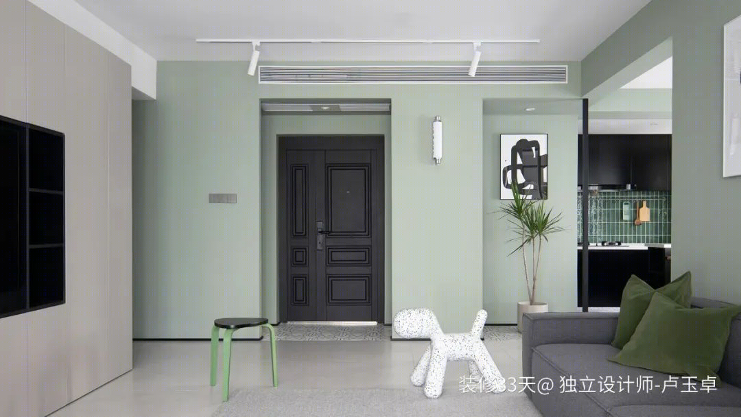 绿色清新实用四室住宅设计丨中国青岛丨独立设计师卢玉卓（青岛）-9