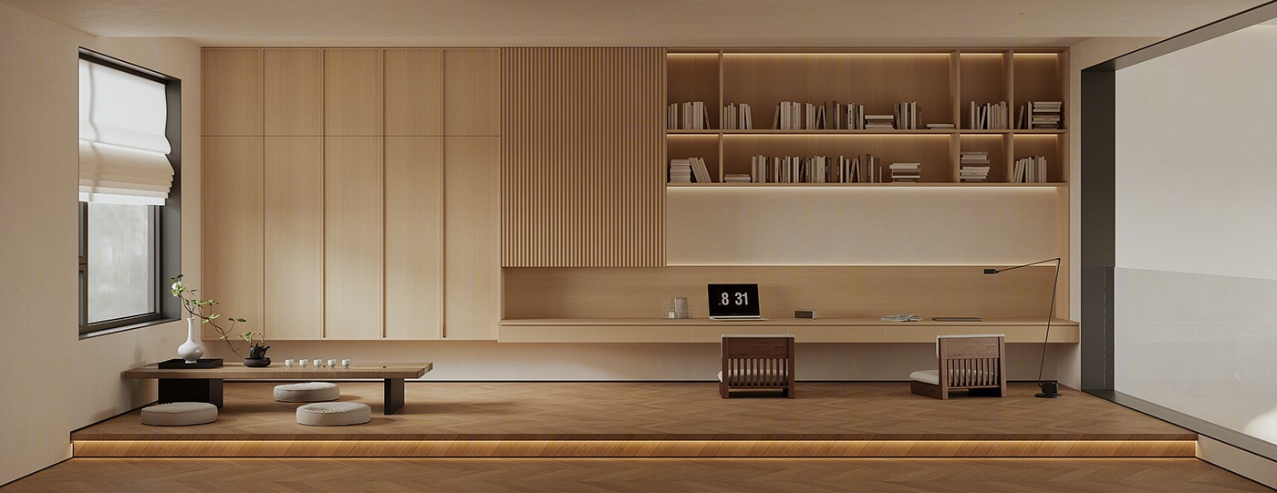 万山临面挑空别墅 | 金银花设计-11