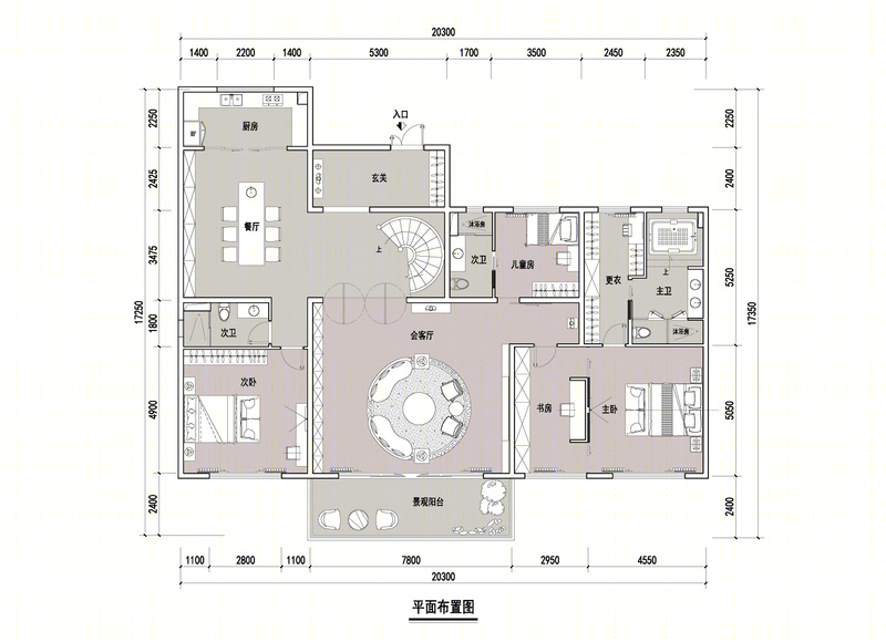 黄浦江边简约现代豪宅-1