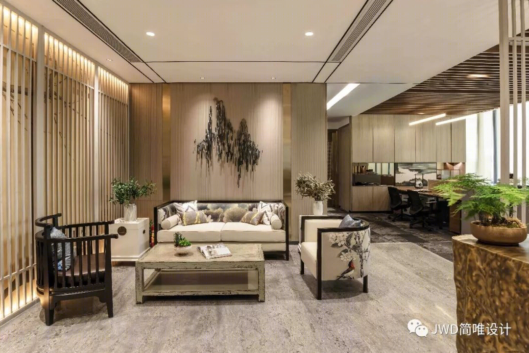 山水间的中式情怀——简唯设计 500㎡办公空间-17