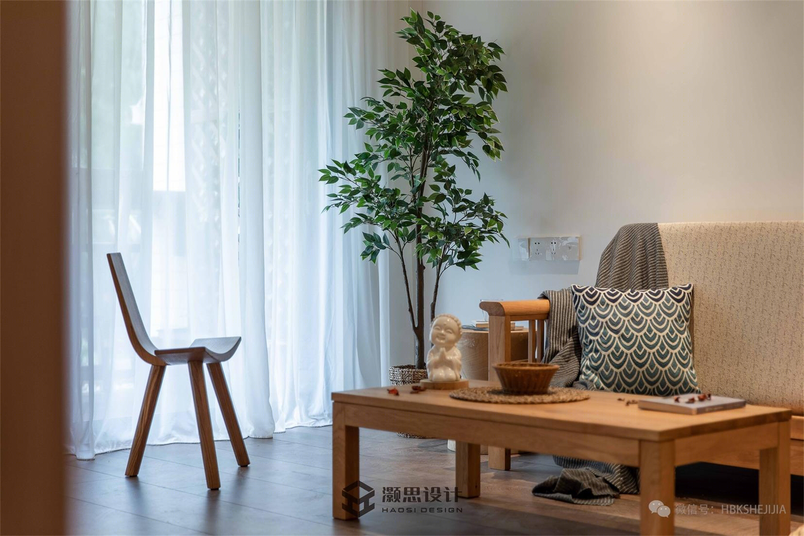 80m2 原木禅意居住空间丨中国广州丨H·BK Space Design-6