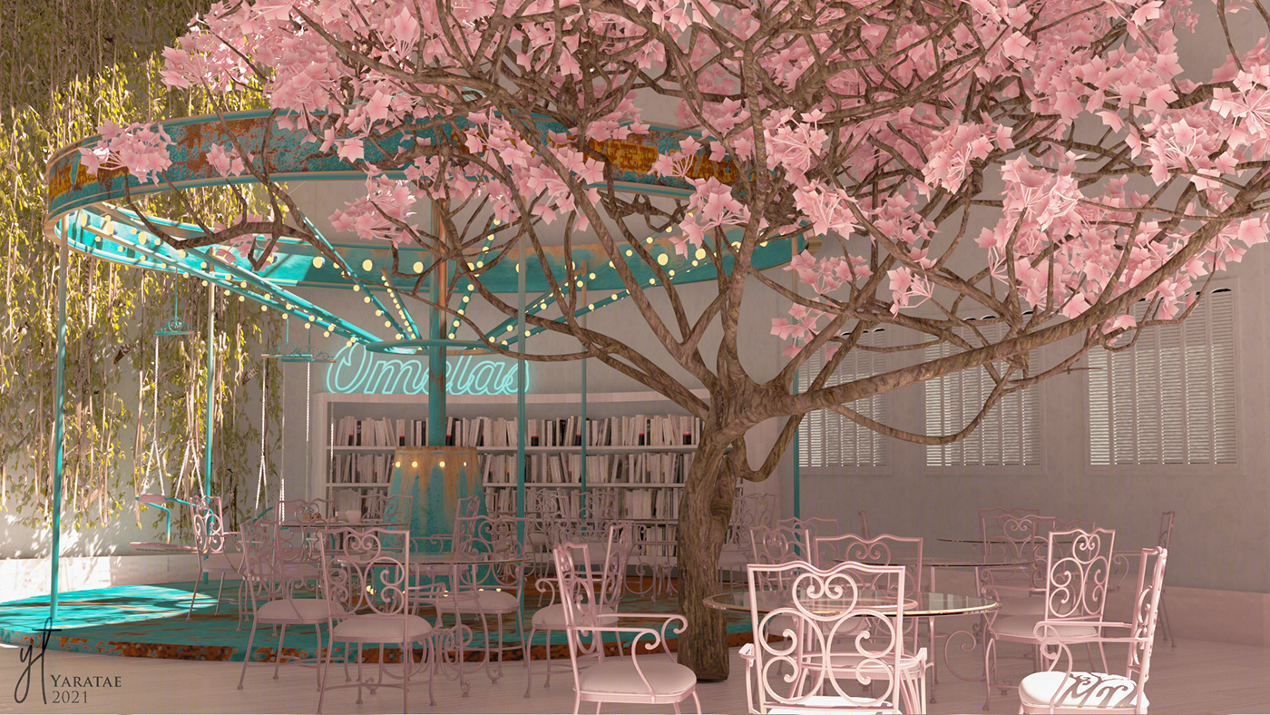 Spring Day Cafe (방탄소년단) 봄날 | 3D Visualization-4