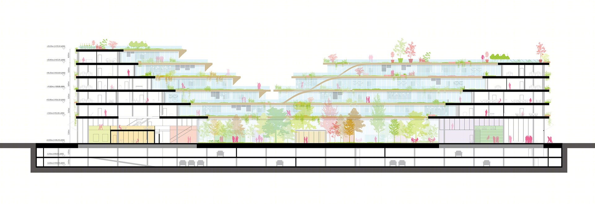 巴黎“垂直森林”住宅,绿色天堂中的城市绿洲-70