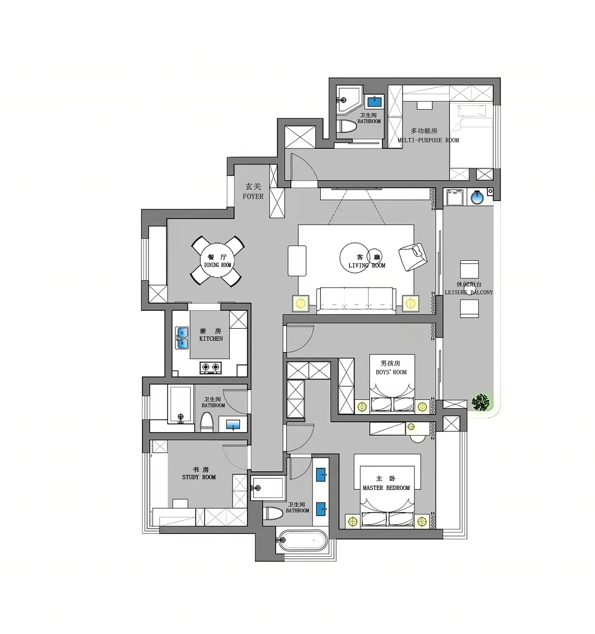 氧仓家居｜伯壳Studio｜不一样的金融街融悦湾-12