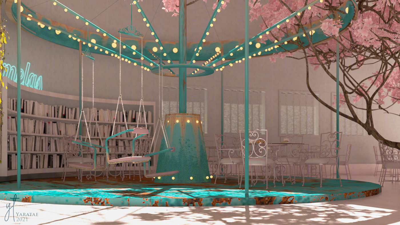 Spring Day Cafe (방탄소년단) 봄날 | 3D Visualization-5