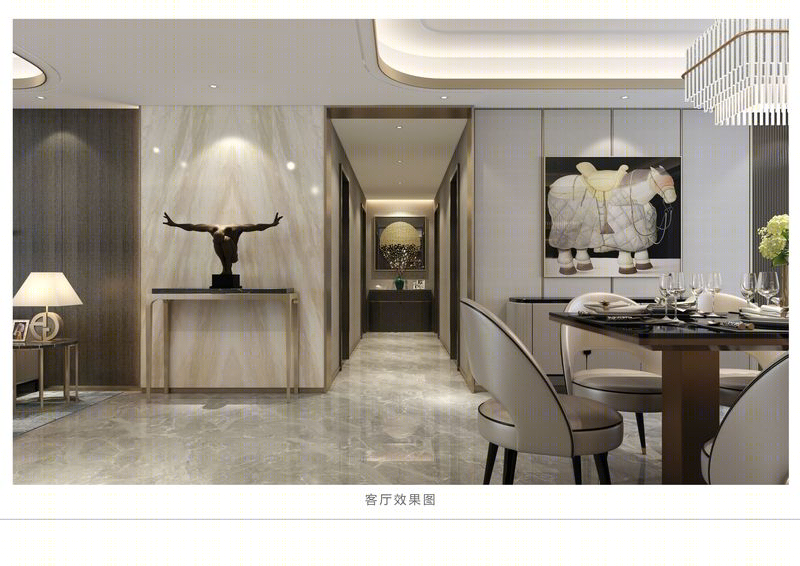烟台天马相城豪景苑现代东方风格家居设计-12