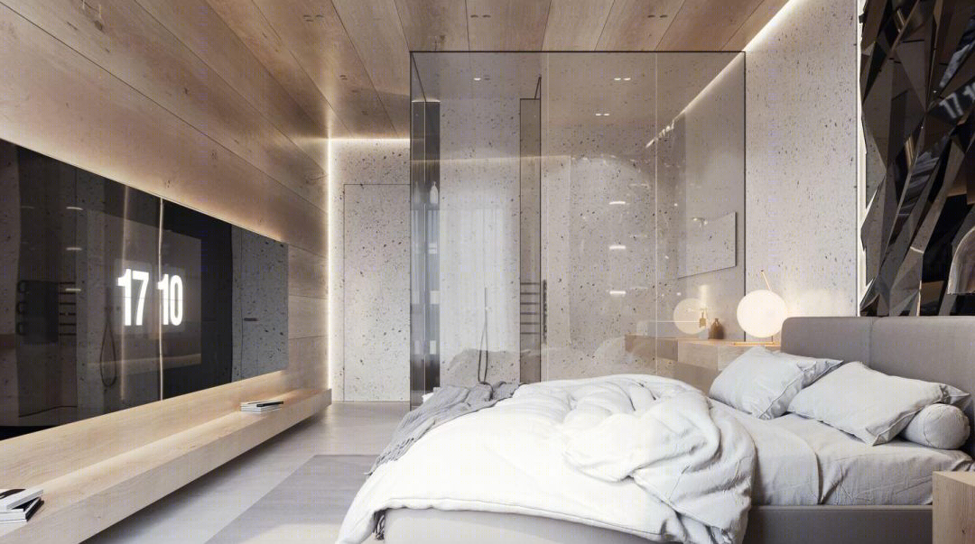 乌克兰 200㎡住宅变身现代四层公寓,Sergey Makhno Architects 打造自然艺术空间-35