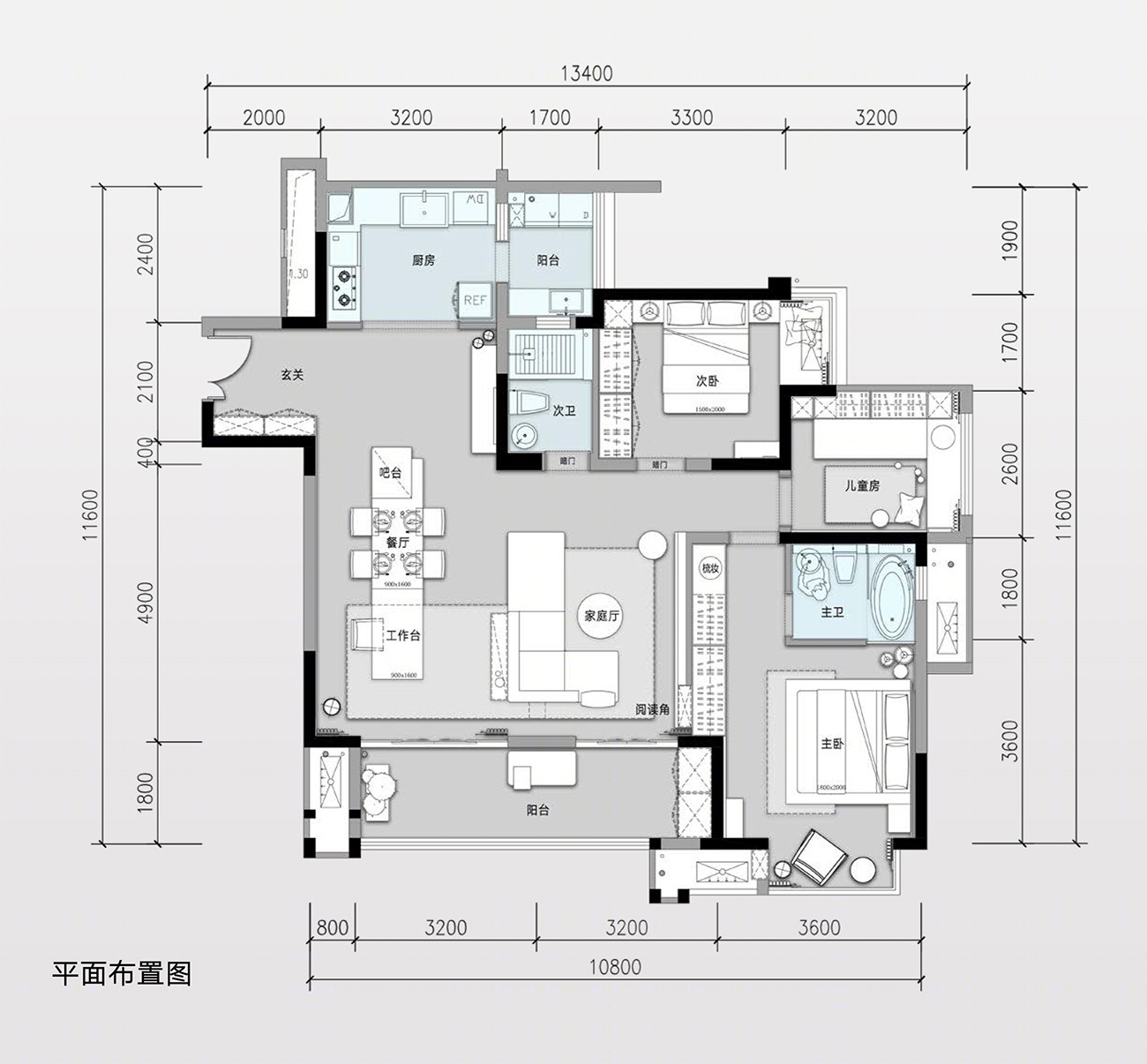 首地江山赋128㎡样板间-16