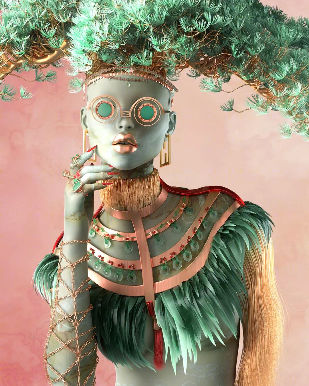 梦幻色彩的 3D 艺术盛宴-98