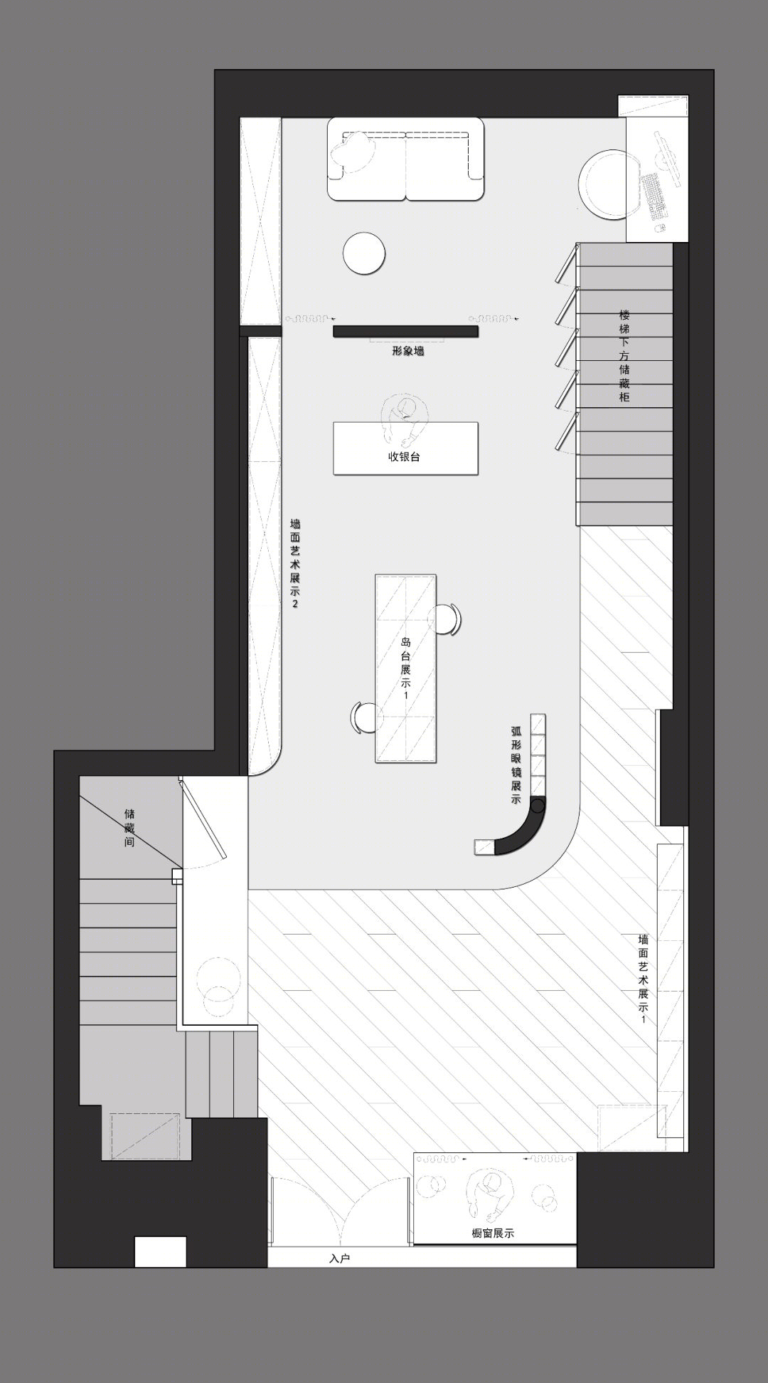 南京河西建邺万达商业街现代轻奢空间设计-16