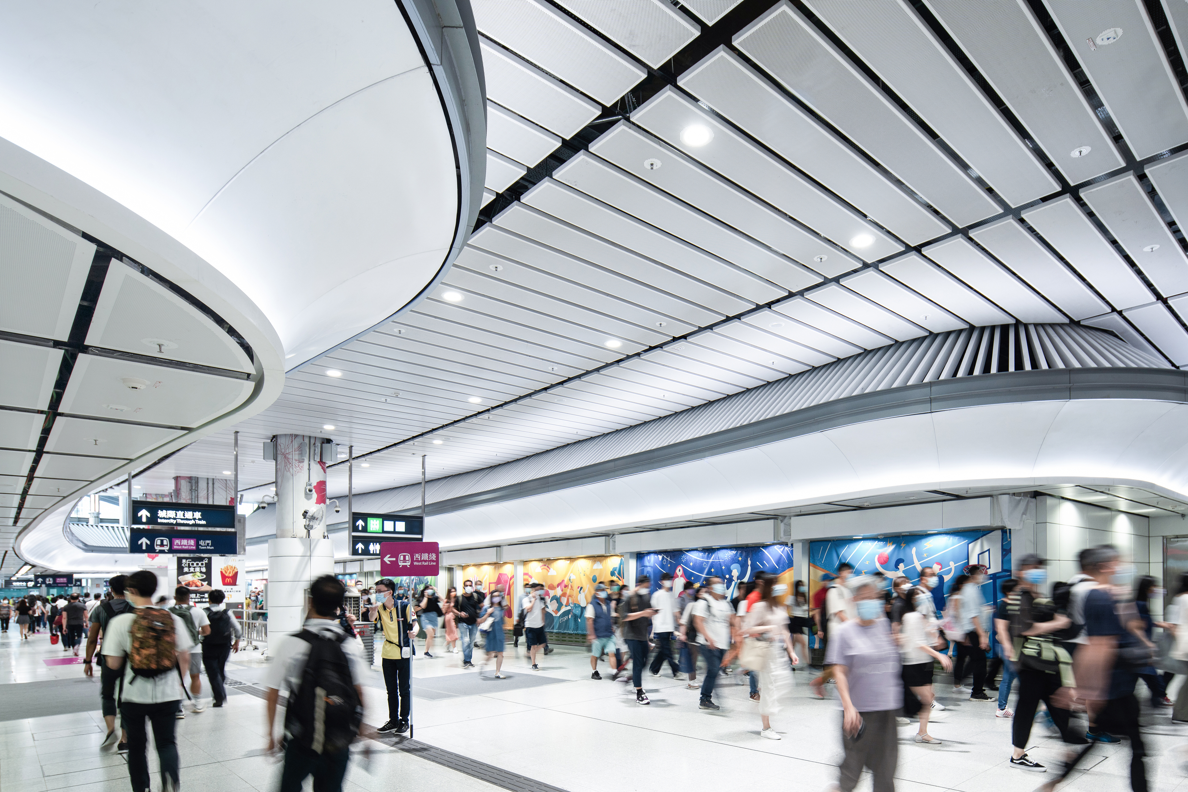 香港最长铁路连线红磡站丨中国香港丨Aedas-9