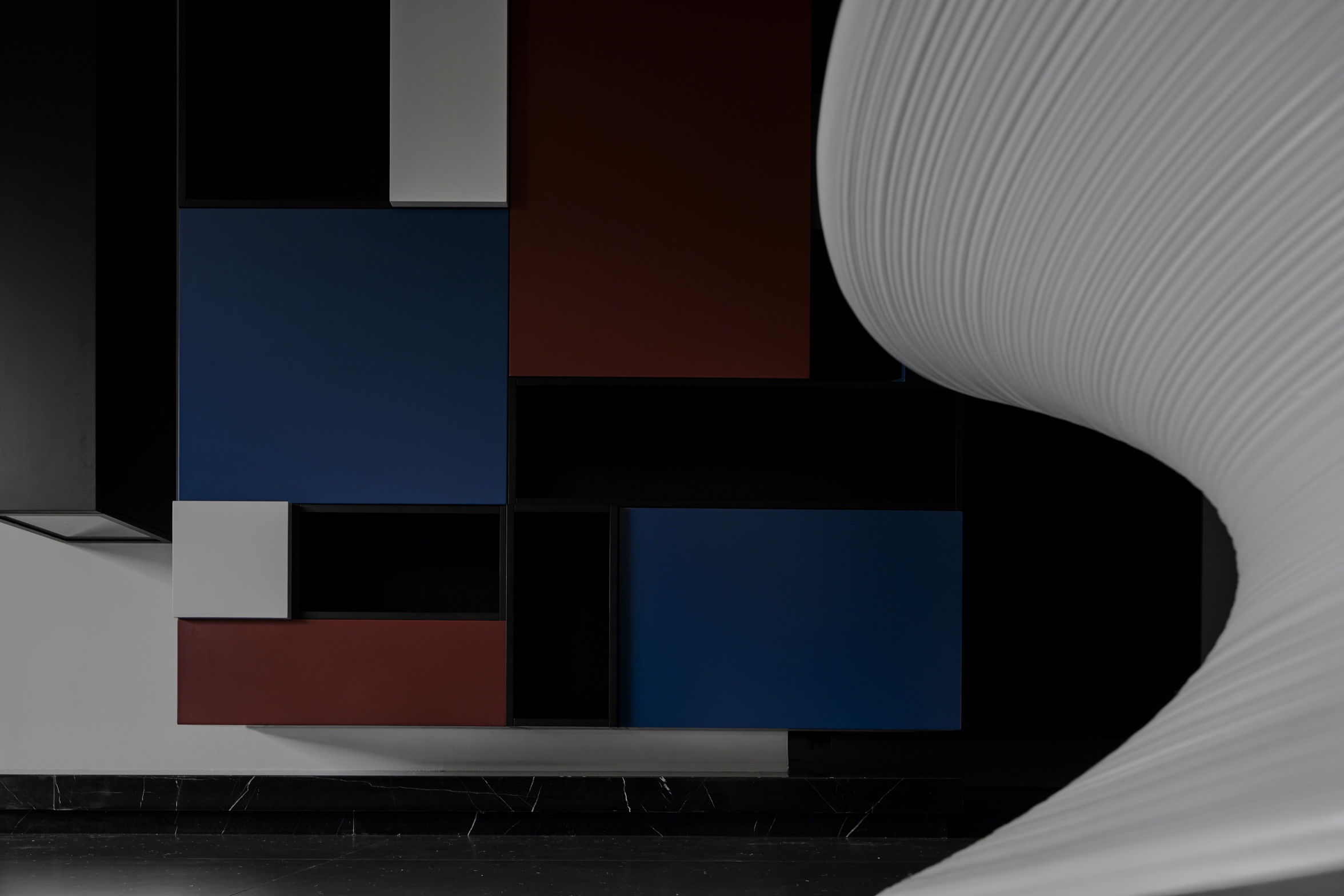 魔方盒 · 宁波东部新城现代艺术私宅丨中国宁波丨洛沿设计建筑研究室-0