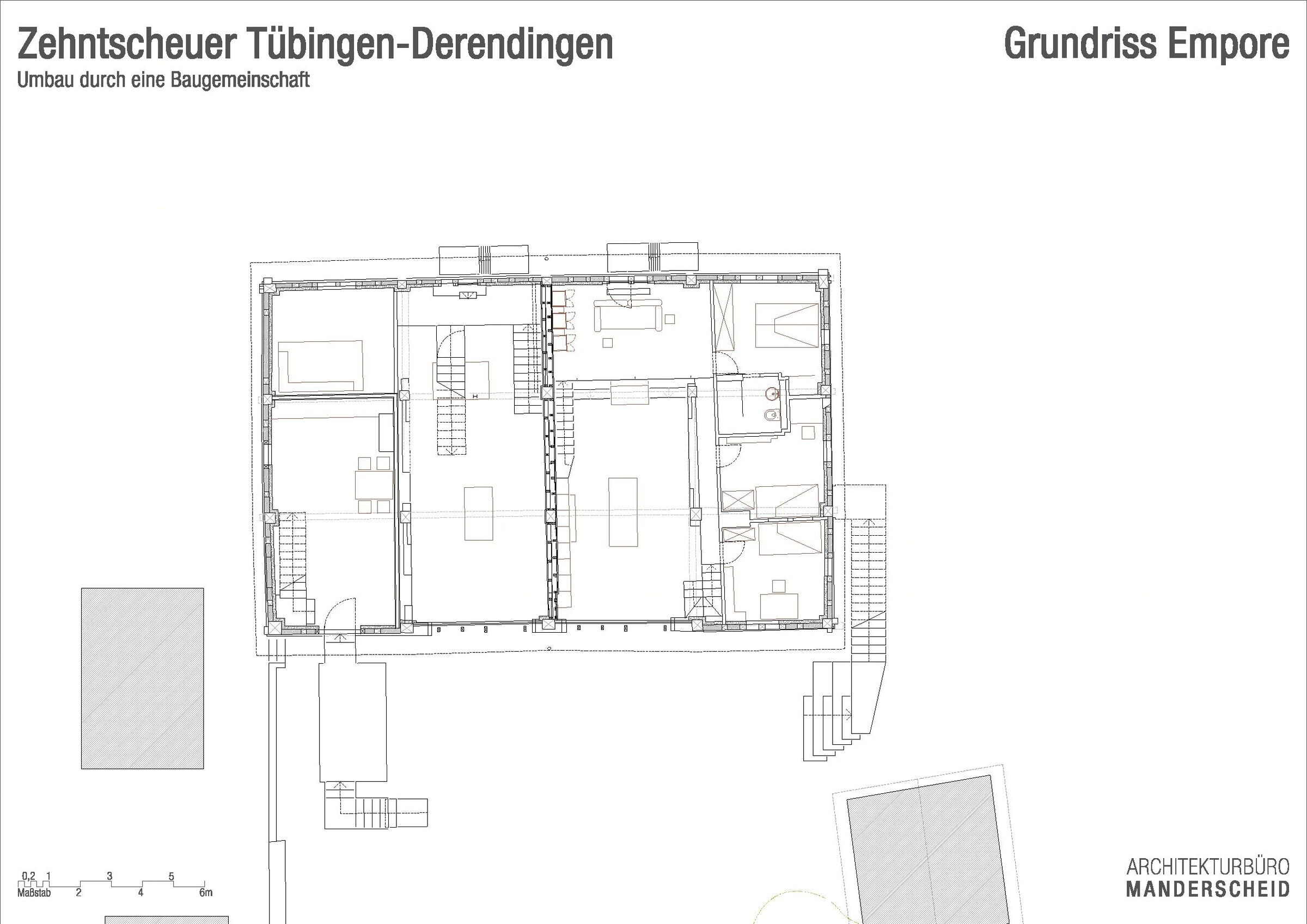 德国蒂宾根市历史悠久的谷仓建筑改造丨Architekturbüro Manderscheid-26