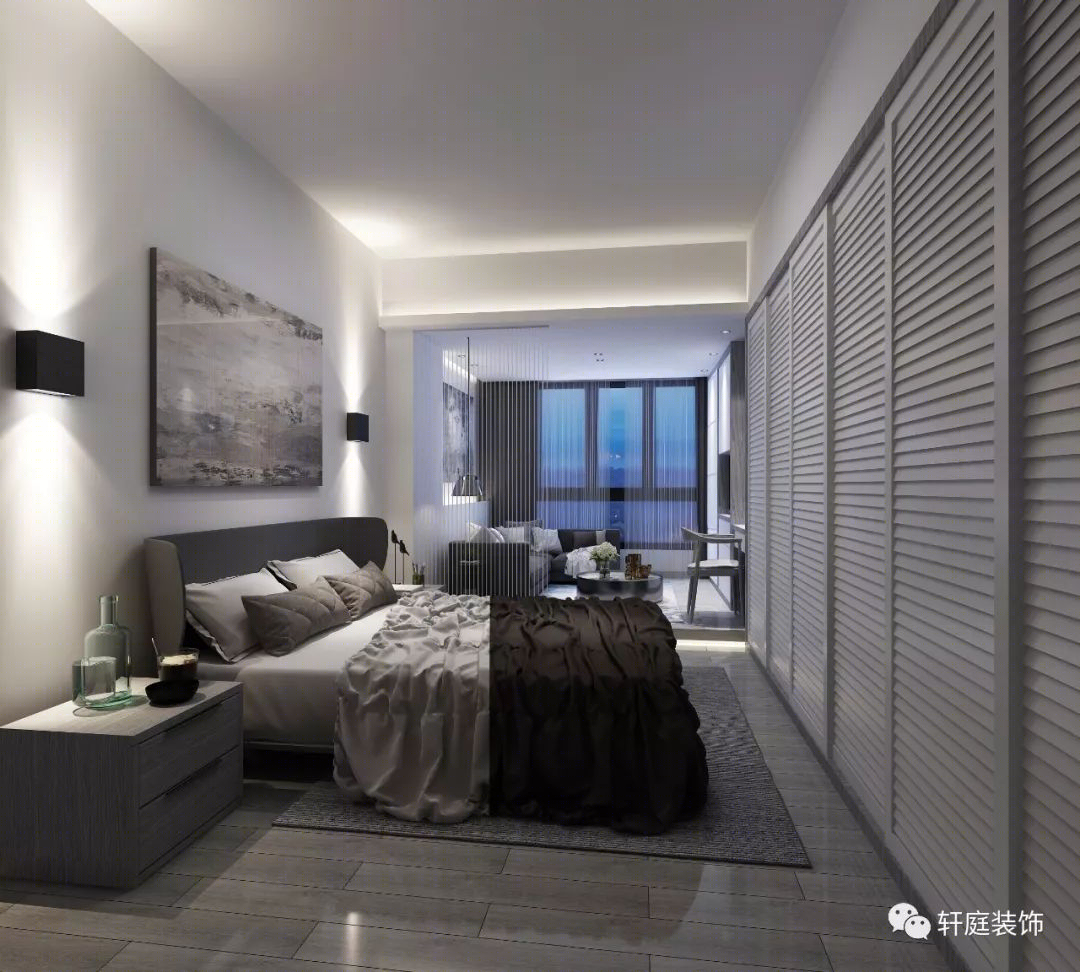 轩庭装饰打造极简黑白灰全景 VR 设计-29