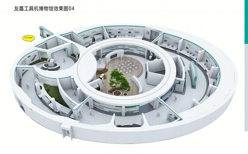 友嘉机床展示空间——动线划分灵活有序，虚实结合呈现内容-5
