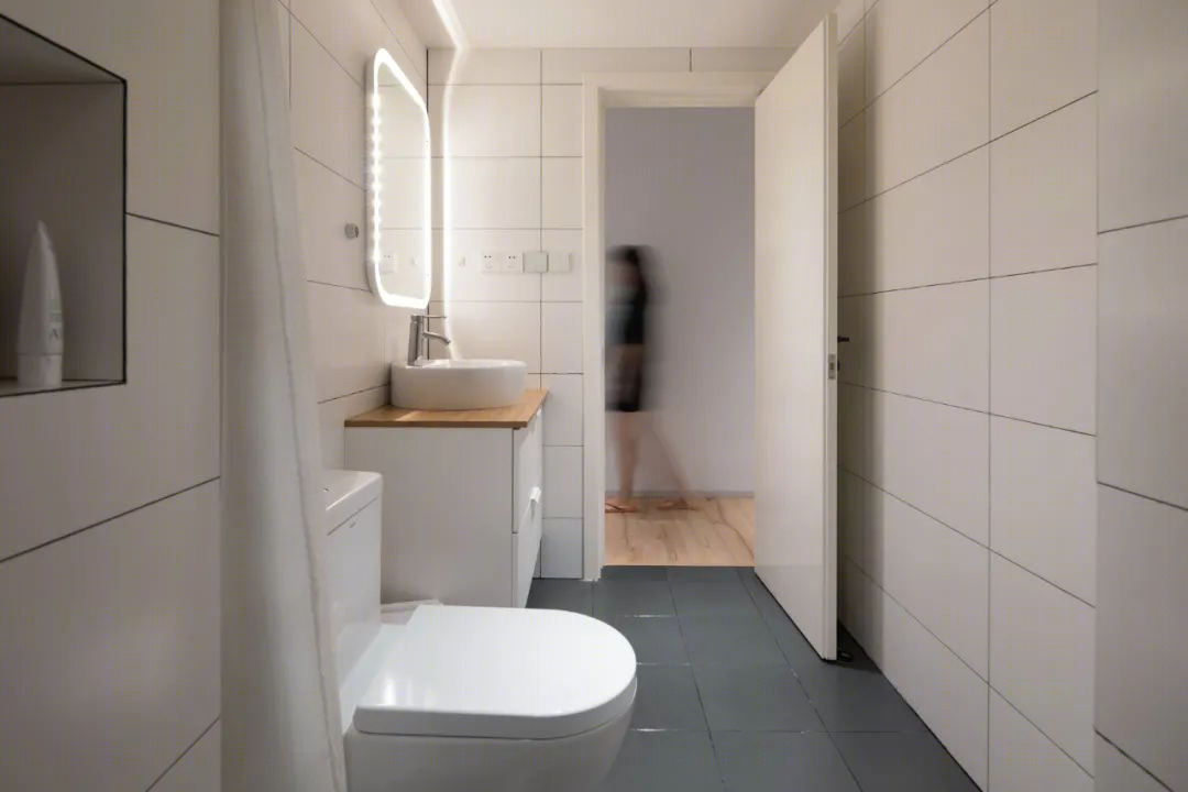 MUJI 风 135㎡二人居,黑白灰++ 温柔灯光,打造解压生活空间-62