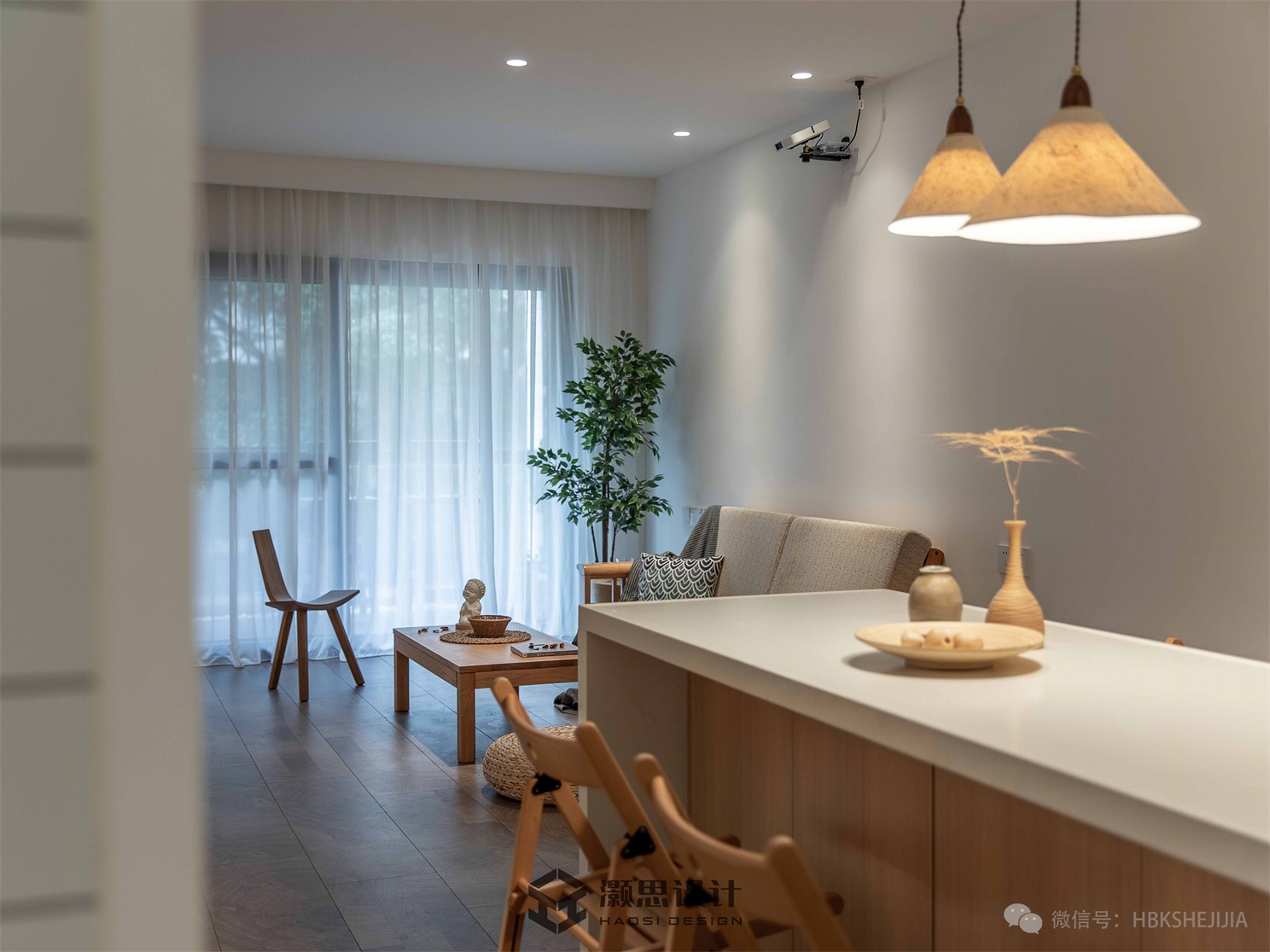 80m2 原木禅意居住空间丨中国广州丨H·BK Space Design-10