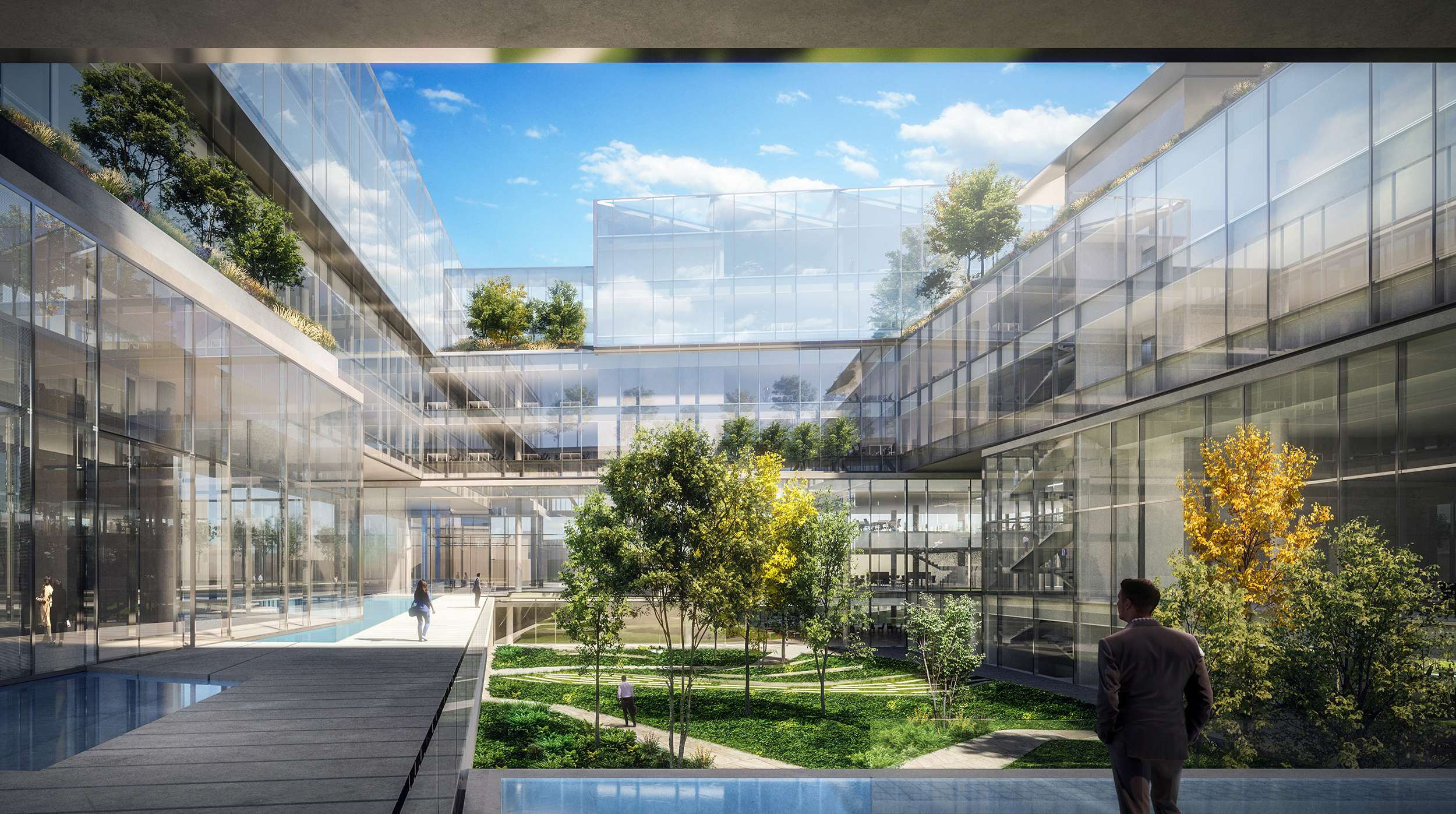 OFFICE COMPLEX MILAN ANTONIO CITTERIO DESIGN-1