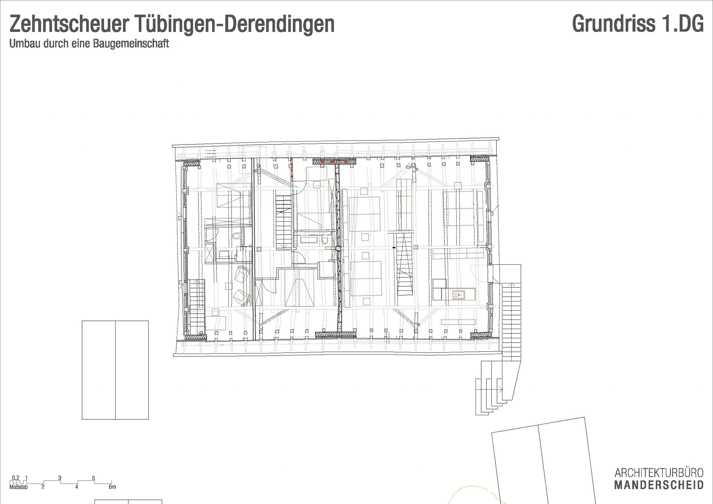 德国蒂宾根市历史悠久的谷仓建筑改造丨Architekturbüro Manderscheid-28