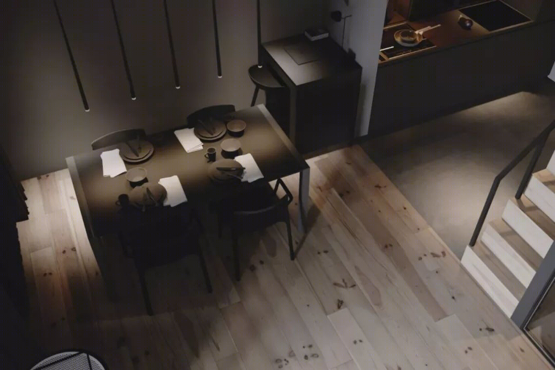 基辅高级黑 LOFT,功能主义与空间完美结合-36