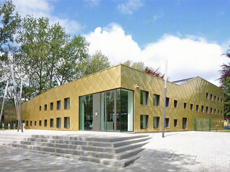 比利时全金色面板覆盖的图书馆丨plus office architects-7