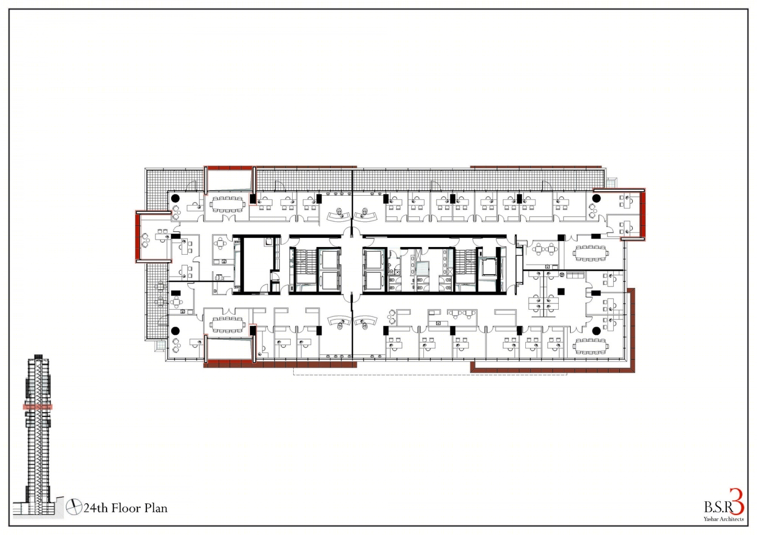 特拉维夫创新垂直商务中心 · BSR 3+4丨Yashar Architects-45