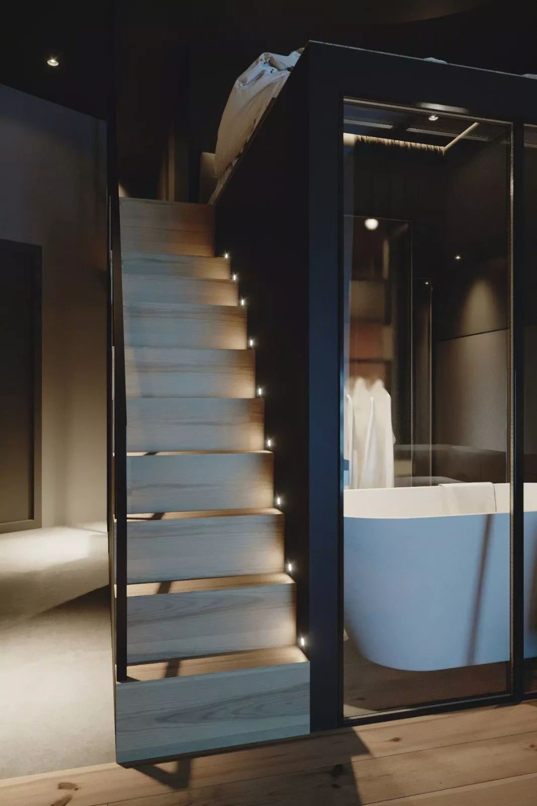基辅高级黑 LOFT,功能主义与空间完美结合-37