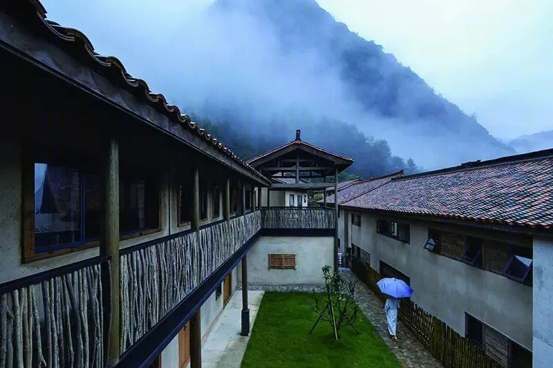 武侠风丽水隐世民宿,原木侘寂之美-32