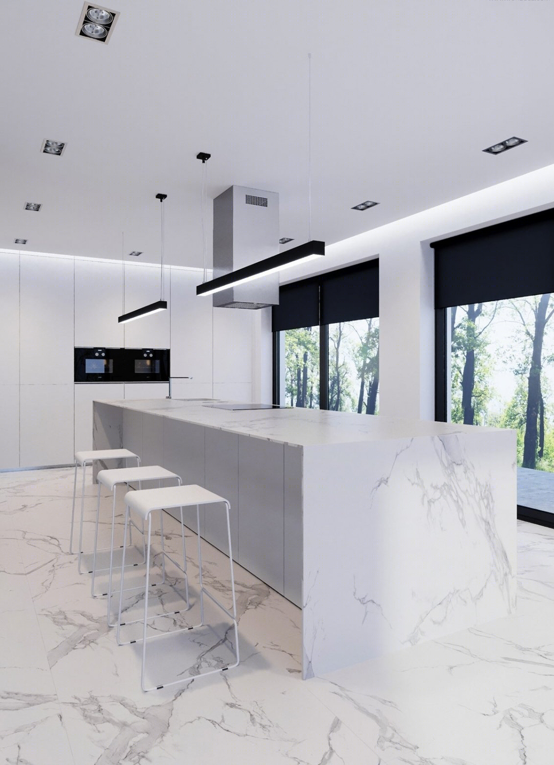 Studio Light Design--黑白灰现代简约住宅，简单不失精致！-11