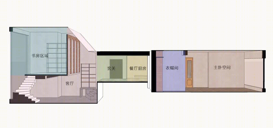 89㎡奇葩户型变豪华双层别墅丨墨菲空间研究社-65