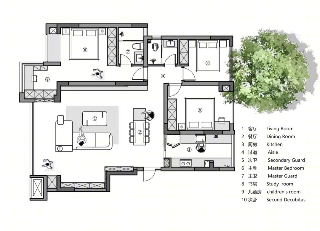 瞰山府现代风顶级排屋丨中国重庆丨重庆琢信装饰有限公司-33