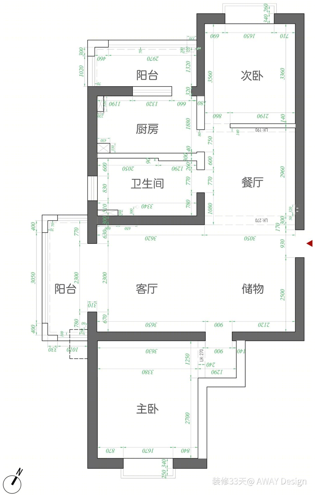 上海 110 平现代简约原木三口之家丨中国上海丨AWAY Design（上海）-3