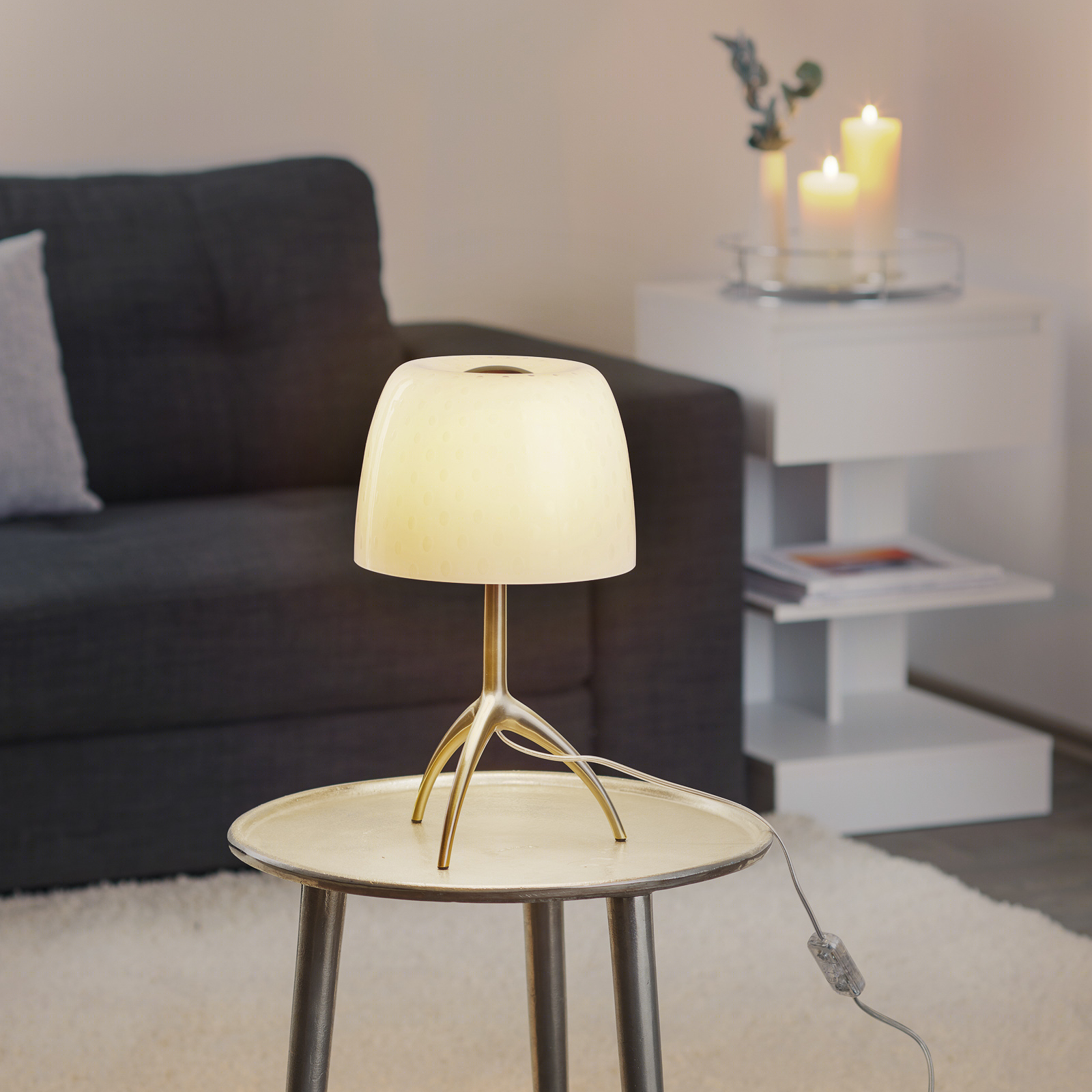 “小布丁”Lumiere 台灯丨意大利灯具品牌 FOSCARINI-21