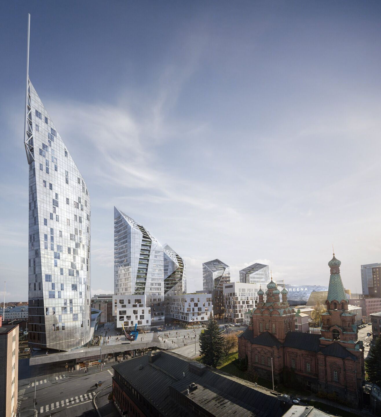 芬兰塔帕瑞 Crown Central Deck and Arena 综合体 | Daniel Libeskind 的城市复兴之钻-11