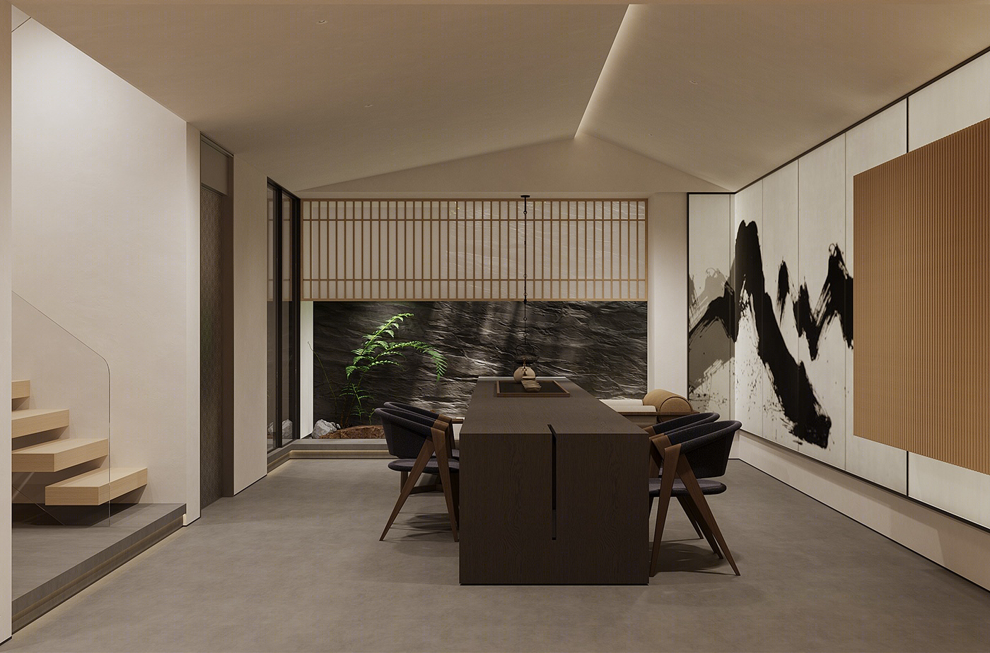 万山临面挑空别墅 | 金银花设计-17