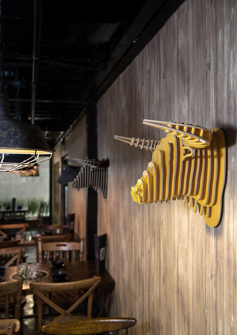 深圳海王总店工业复古风餐厅设计-11