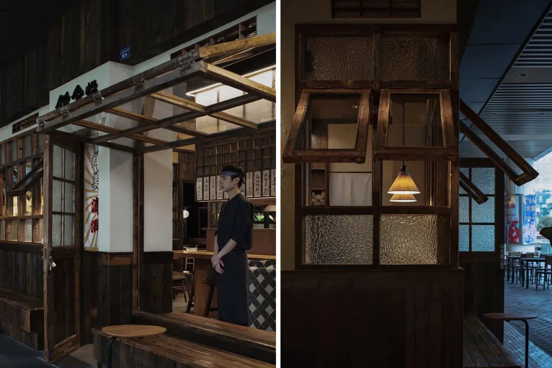 壹阁设计 | “锦食堂”日料餐厅,温馨舒适的全木空间-26
