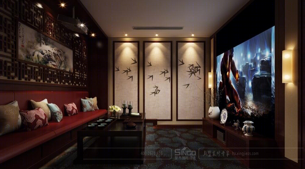 大华西溪风情别墅排屋装修-18