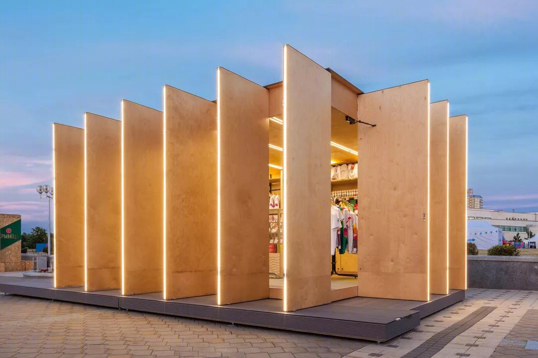 白俄罗斯 Soligorsk 活力展亭,简约环保设计诠释城市品牌-0