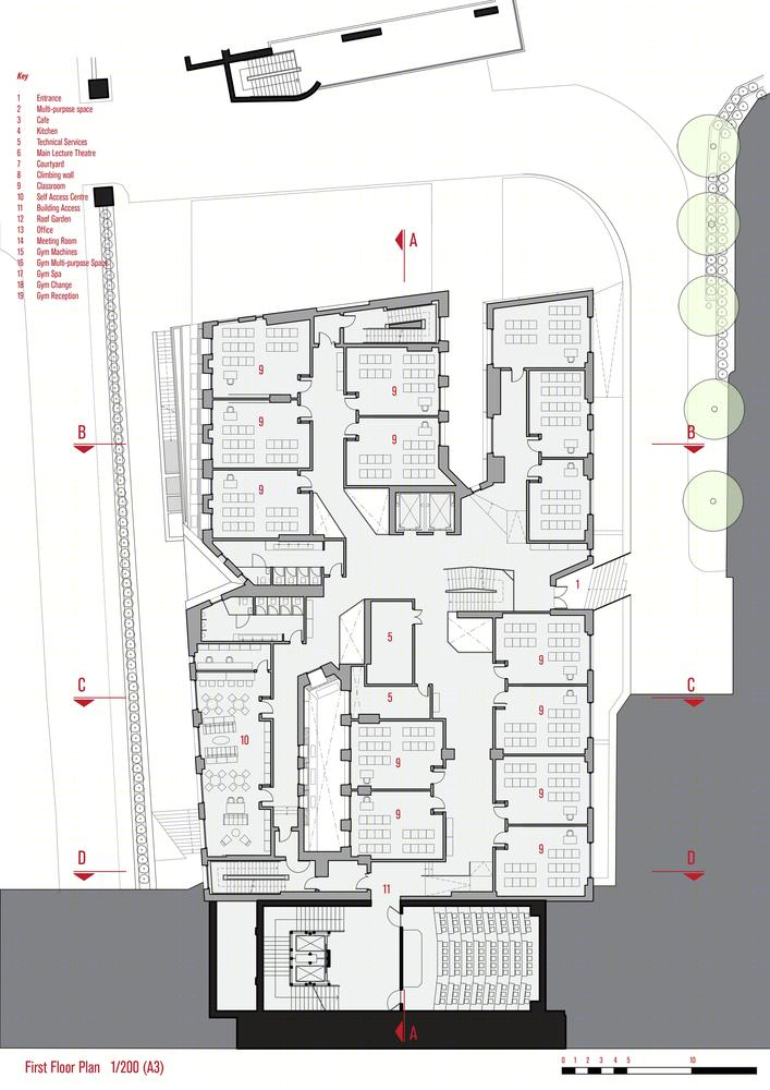 土耳其伊兹密尔经济大学外国语教学楼丨AUDB Architects-112