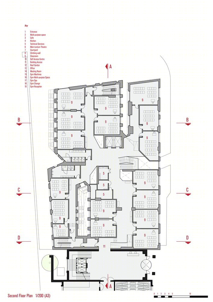 土耳其伊兹密尔经济大学外国语教学楼丨AUDB Architects-113