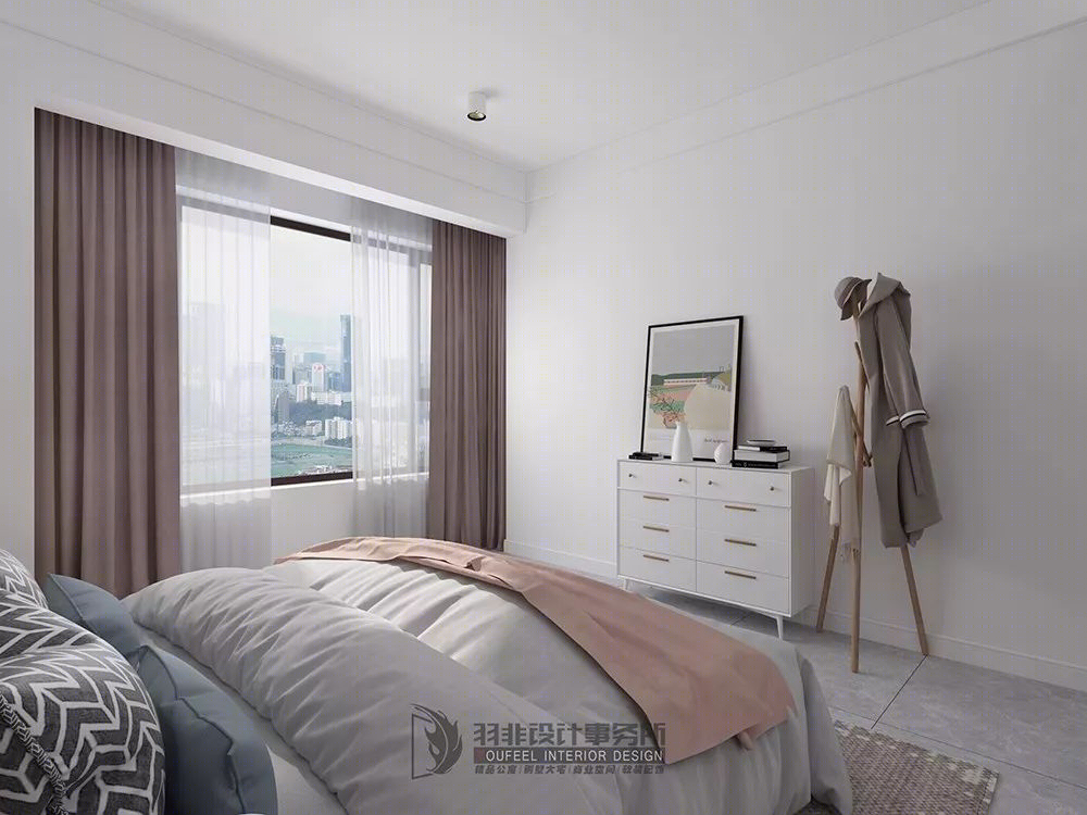 柳州绿城杨柳郡 118㎡北欧风设计,简约蓝白营造温暖家居-45