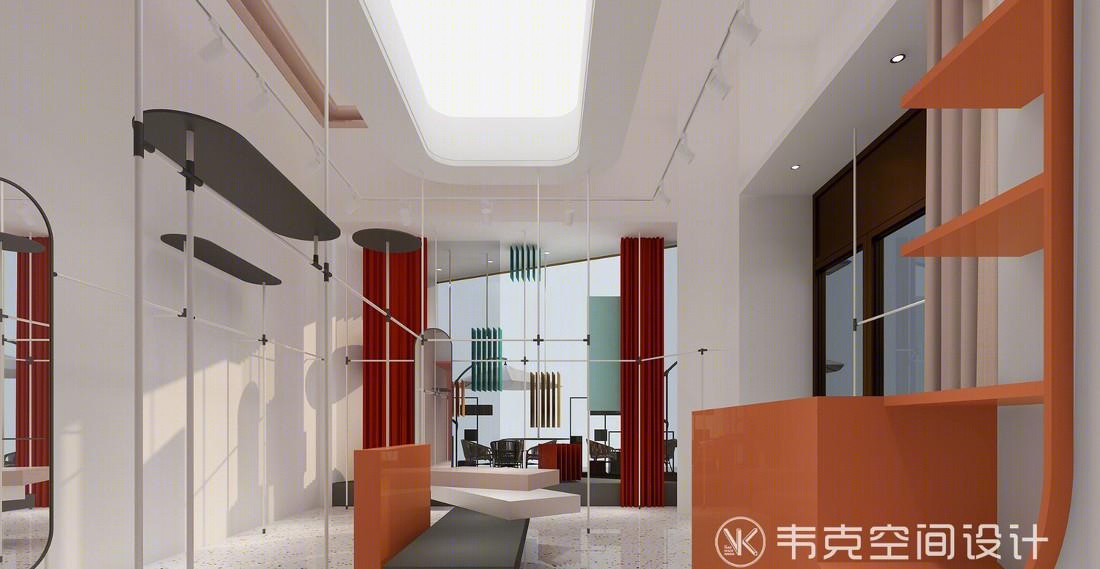 韦克丨服装店撞上时尚橙，设计诠释温馨浪漫-11