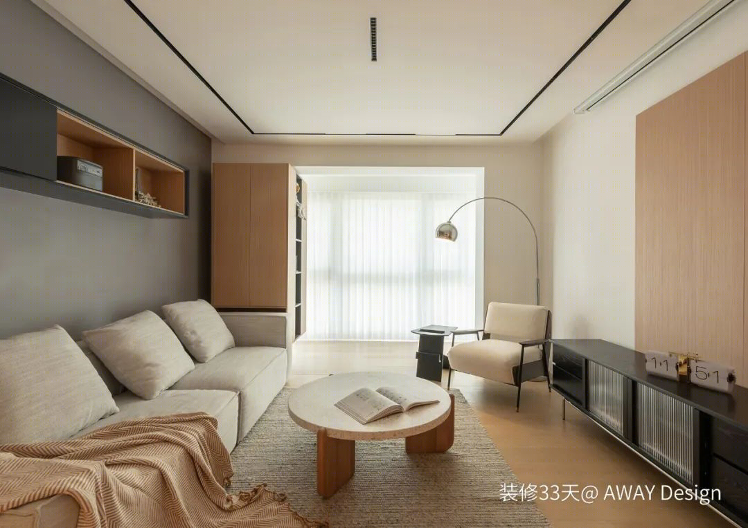 上海 110 平现代简约原木三口之家丨中国上海丨AWAY Design（上海）-13
