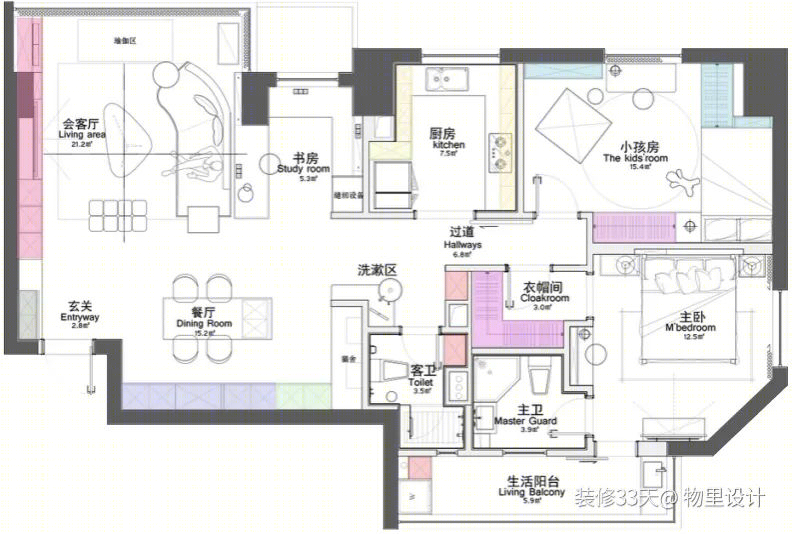144 平暗黑系质感家 · 工业混搭风格与喵星人共融丨中国杭州丨物里设计（杭州）-5