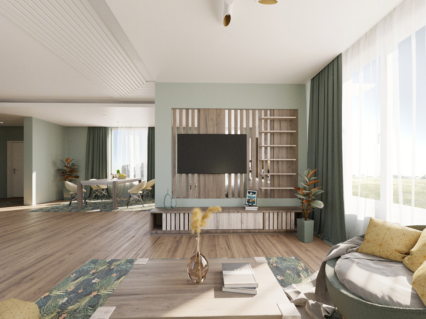 Anastasiya Gushchina丨平层丨Interior Design / calm tones-0