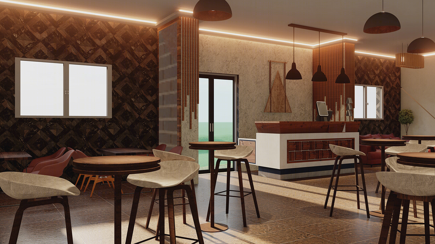 Interior design for a restaurant-8
