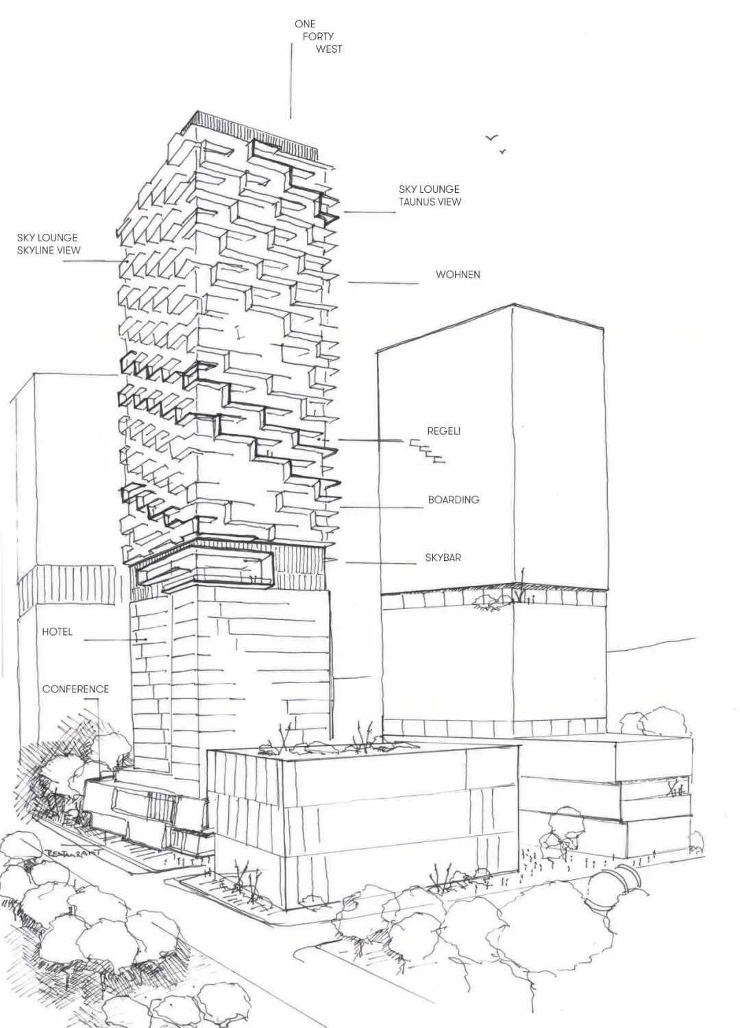 森肯贝格大厦丨德国丨Cyrus Moser Architects-23