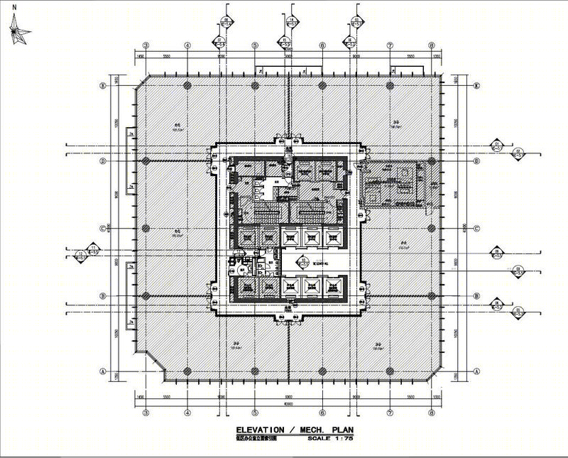 办公建筑丨广州琶洲写字楼办公楼深化设计上海深化设计公司-6