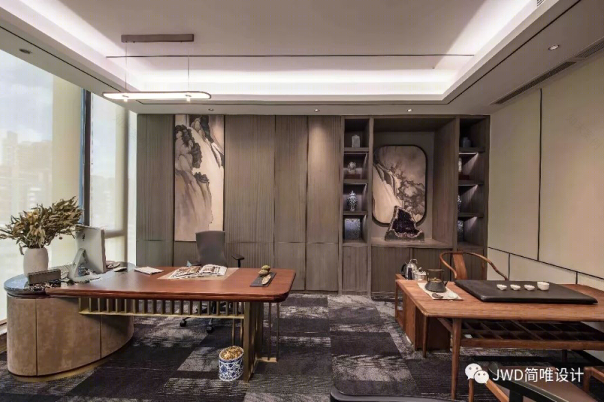 山水间的中式情怀——简唯设计 500㎡办公空间-34